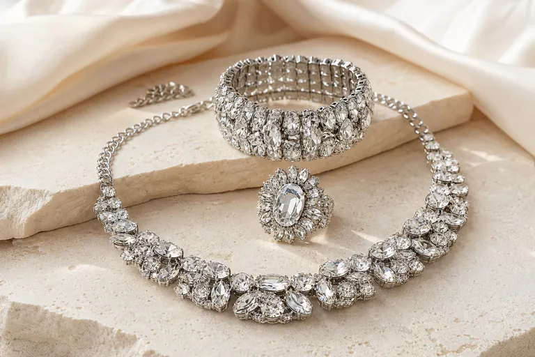 Rhinestone Jewelry editorial collection inspiration
