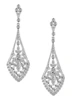 White Cubic Zirconia Earrings