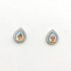 ABTeardrop Cubic Zirconia Stud Earrings