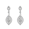 White Cubic Zirconia Earrings