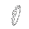 Rhodium-Plated Alloy Cubic Zirconia Bangle