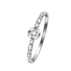 Rhodium-Plated Alloy Cubic Zirconia Bangle