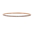 Rose Gold 2mm Clear Rhinestone Stretch Bracelet