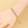 Cubic Zirconia Bracelet Gold-Plated