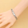 Cubic Zirconia Bracelet Rhodium-Plated