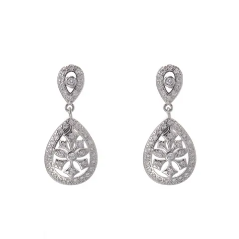 Luxury Zircon Wedding Drop Earrings with CZ — Customizable — photo 3