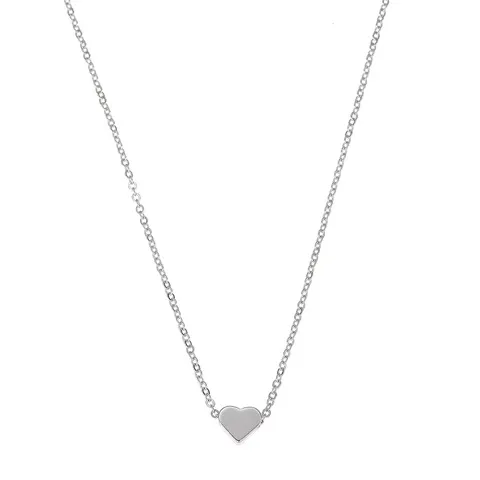 Silver Plating Mini Heart Pendant Necklace Cheap Jewelry Wholesale — photo 2