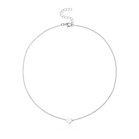 Silver Plating Mini Heart Pendant Necklace Cheap Jewelry Wholesale — photo 5