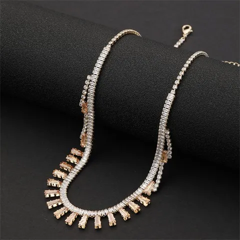 Cubic Zirconia Pendant Necklace — LN0337