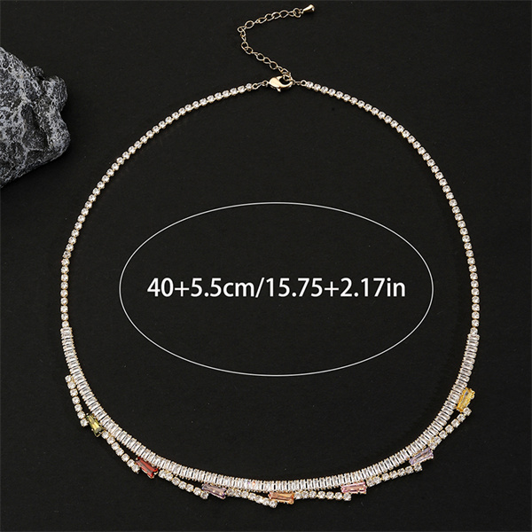 LN0336 necklace in a yellow metal-color appearance, with a 40 + 5.5 cm reference annotation