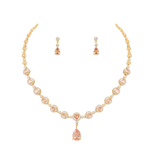 Elevate Your Inventory with Cubic Zirconia Rhinestone Necklace Sets